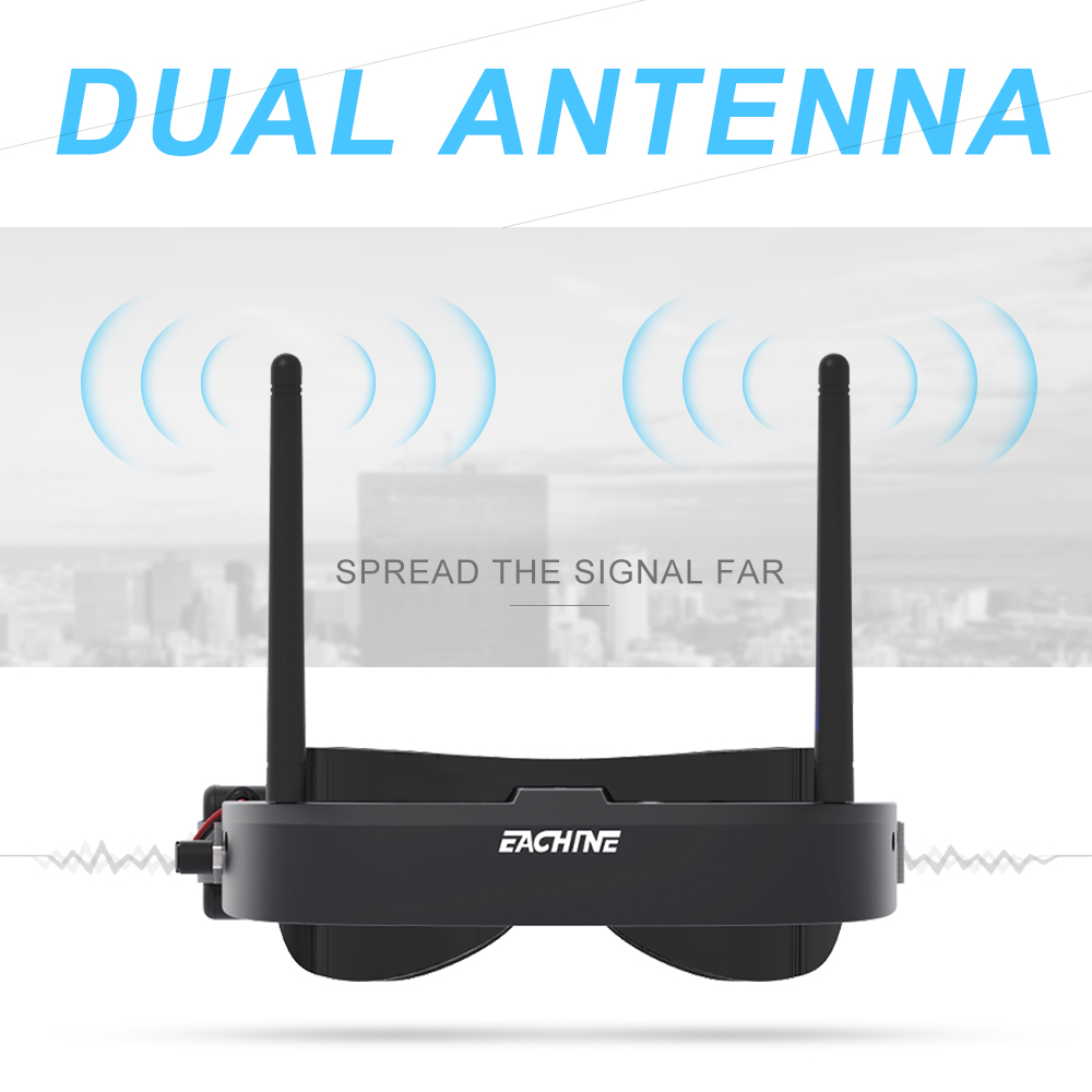 Eachine EV100 720*540 5.8G 72C - Skyzone Cobra X V2 Fpv Goggles ulasan dan harga
